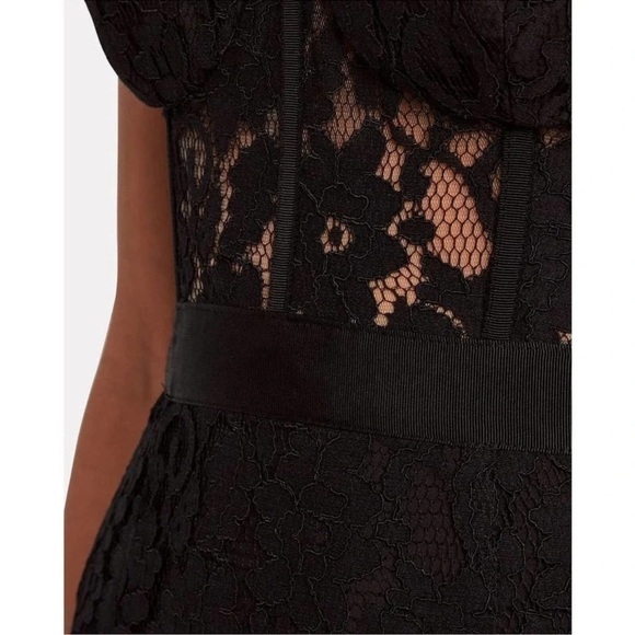 FAME & Partners Mariposa Strapless Mesh-Net Dress Size 12 - Picture 3 of 8